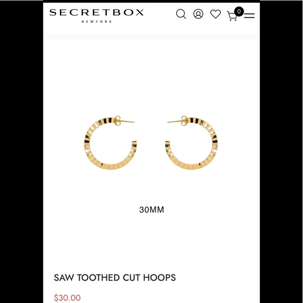 Secretbox Hoop earrings